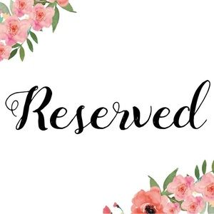 Reserved for Mindy